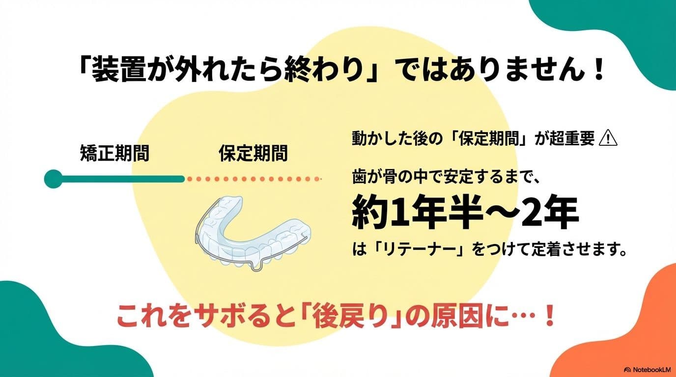 歯列矯正後の保定期間